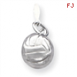 Sterling Silver Volleyball Charm