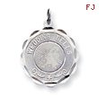 Sterling Silver Wedding Bells Disc Charm