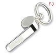 Sterling Silver Whistle Key Ring