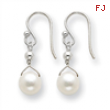 Sterling Silver White Cultured Pearl Earrings