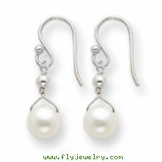 Sterling Silver White Cultured Pearl Earrings