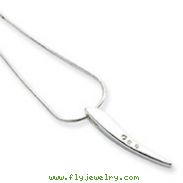 Sterling Silver White Ice .02ct. Diamond Necklace