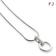 Sterling Silver White Ice .05ct. Diamond Necklace