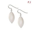 Sterling Silver White Mother of Pearl Earrings