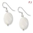 Sterling Silver White Mother Of Pearl Earrings