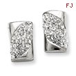 Sterling Silver With Swarovski Crystal Post Earrings