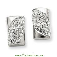 Sterling Silver With Swarovski Crystal Post Earrings