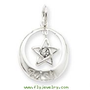 Sterling Silver With Swarovski Crystal Wish Star Pendant