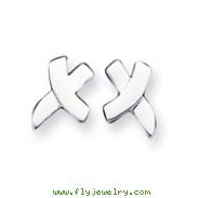 Sterling Silver X Earrings