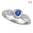 Tanzanite Bezel Ring with Diamond