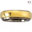 Titanium & 14K Yellow 6MM/4.25MM TI_14KY ROTATING BAND Rotating Band