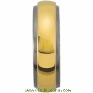 Titanium & 14K Yellow 6MM/4.25MM TI_14KY ROTATING BAND Rotating Band