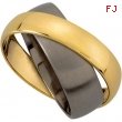 Titanium & 14K Yellow 8MM/6MM  TI_14KY ROTATING BAND Rotating Band