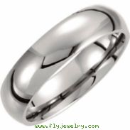 Titanium 05.00 06.00 mm POLISHED DOMED BAND