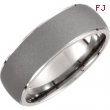 Titanium 08.00 07.50 MM OXIDIZED/POLISHED DOMED BAND