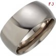 Titanium 08.00 10.00 mm POLISHED DOMED BAND