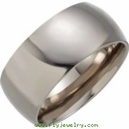 Titanium 08.00 10.00 mm POLISHED DOMED BAND