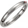 Titanium 10.00 03.00 mm POLISHED DOMED BAND