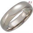 Titanium 10.00 06.00 mm POLISHED DOMED BAND