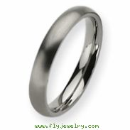 Titanium 4mm Brushed Comfort Fit Wedding Band ring