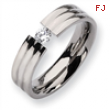 Titanium 6mm 0.25ct. Diamond Band ring