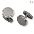 Titanium Brushed And Polished Cuff Links