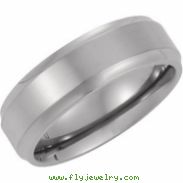 Titanium Ridged Band