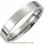 Titanium SIZE 05.00 04.00 MM POLISHED FLAT BAND