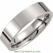 Titanium SIZE 09.00 06.00 MM POLISHED FLAT BAND