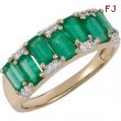 Tw Emerald & Diamond Ring