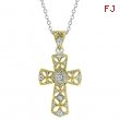 Veiled Cross Pendant