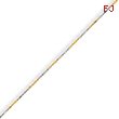 White & Yellow Rhodium over Brass 1.20mm 2 color plated Fancy Chain