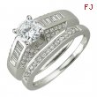 White Gold Diamond Bridal Set Ring