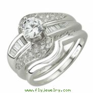 White Gold Diamond Bridal Set Ring
