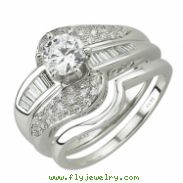 White Gold Diamond Bridal Set Ring