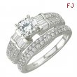 White Gold Diamond Bridal Set Ring