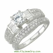 White Gold Diamond Bridal Set Ring