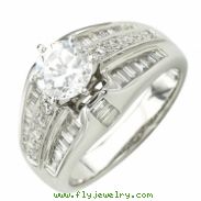 White Gold Diamond Bridal Set Ring