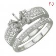 White Gold Diamond Bridal Set Ring