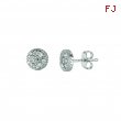 White gold diamond earrings