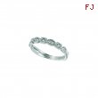 White gold diamond stack ring