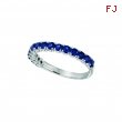 White gold sapphire ring