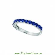 White gold sapphire ring