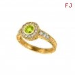 Yellow Diamond Bezel Ring 14K Yellow Gold