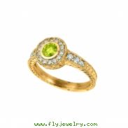 Yellow Diamond Bezel Ring 14K Yellow Gold