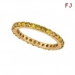 Yellow diamond eternity ring