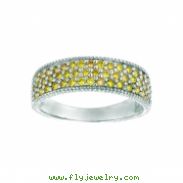 Yellow diamond ring