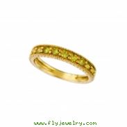 Yellow diamond stack ring