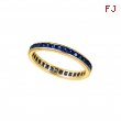 Yellow gold all around sapphire ring