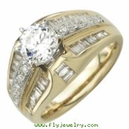 Yellow Gold Diamond Bridal Set Ring